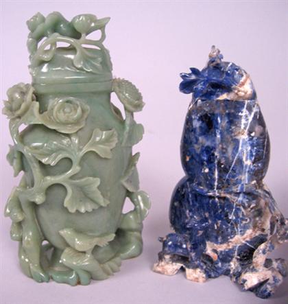 Chinese green jadeite carved covered 4a20d