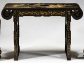 Chinese black lacquer and gilt 4a23b