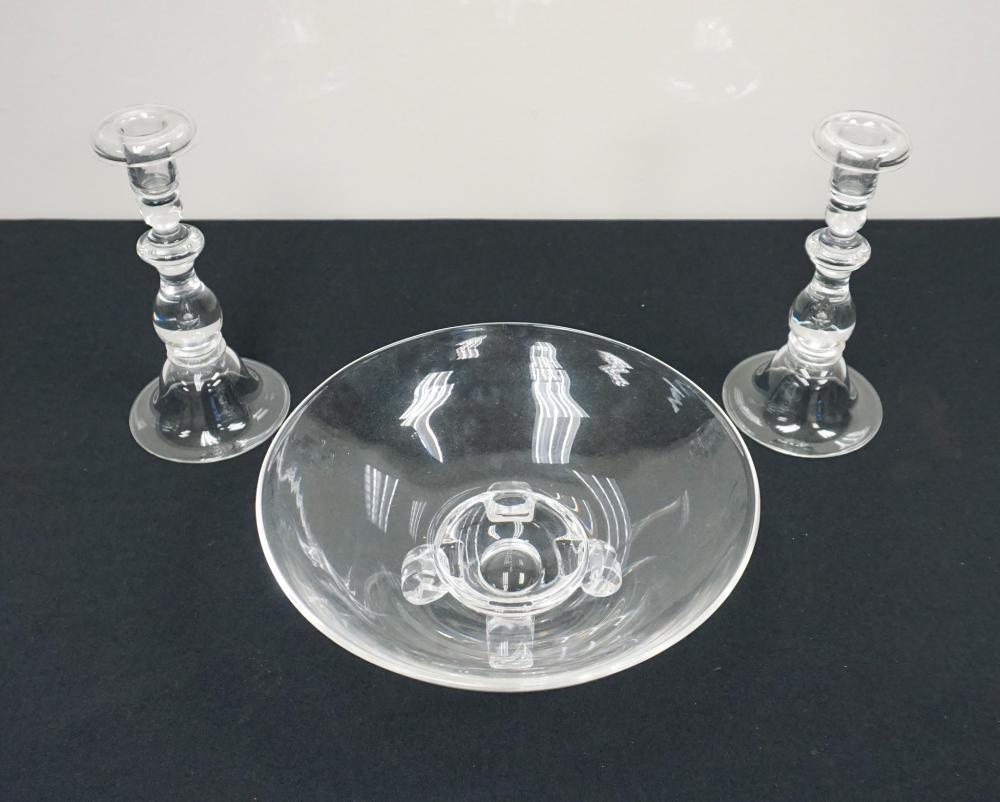 STEUBEN CRYSTAL FOOTED CENTERBOWL 2e56ff