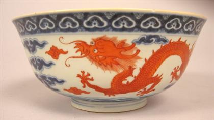 Chinese wucai dragon bowl  4a2b4