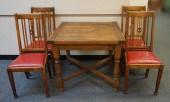 JACOBEAN STYLE OAK REFECTORY TOP DINING