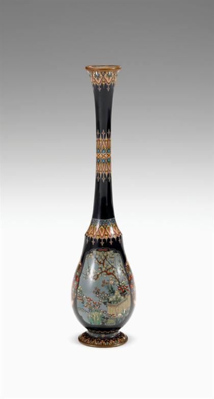 Fine Japanese cloisonne vase  4a361