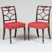 FINE PAIR OF FEDERAL CARVED MAHOGANY 2e43a2