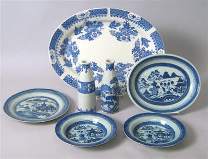 Seven pieces blue and white Chinese 4a11c