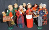 EIGHT BYERS CHOICE THE CAROLERS FIGURINESEight