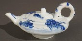 CHINESE BLUE AND WHITE PORCELAIN TEAPOT,