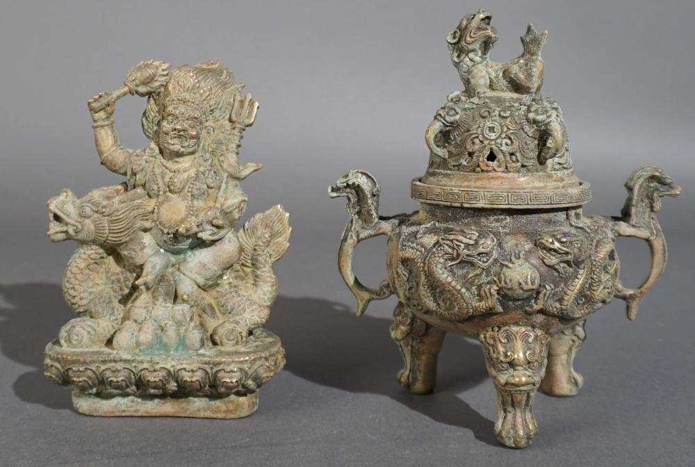 EAST ASIAN PATINATED METAL FIGURES 2e7b7a