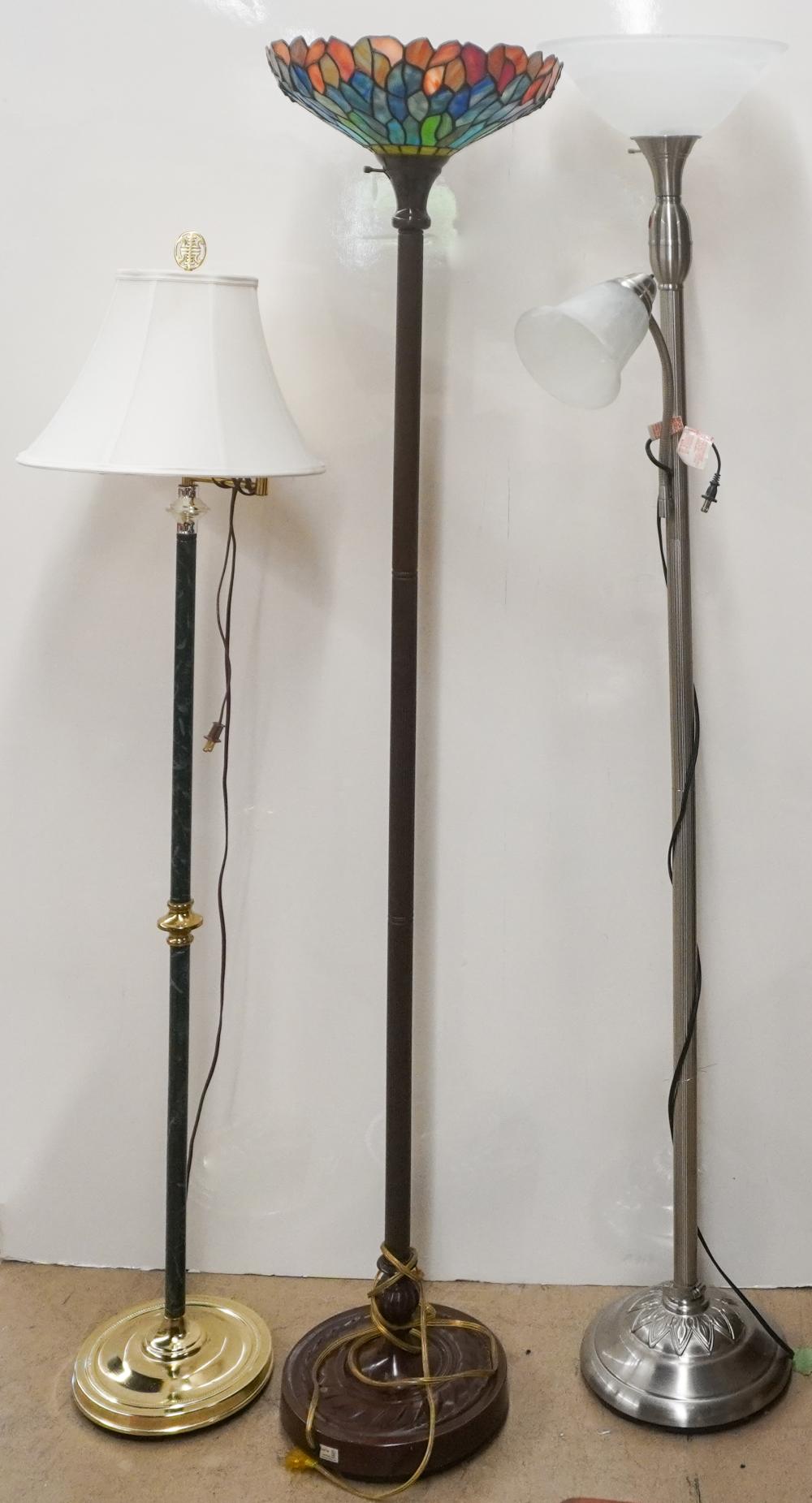 THREE ASSORTED FLOOR LAMPS INCLUDING 2e7c91