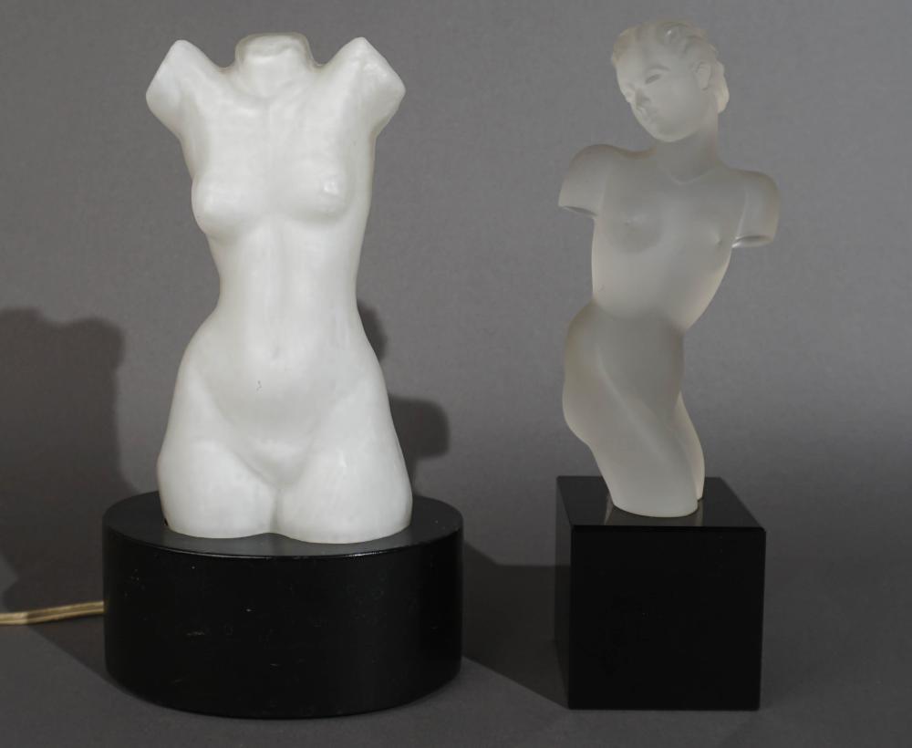 FROSTED GLASS FEMALE TORSO AND 2e7fab