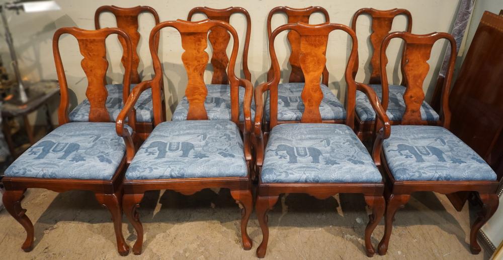 SET OF EIGHT QUEEN ANNE STYLE MAHOGANY
