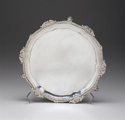 George III sterling silver salver 4a708