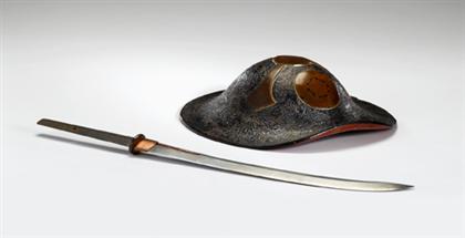 Japanese jingasa, helmet    edo