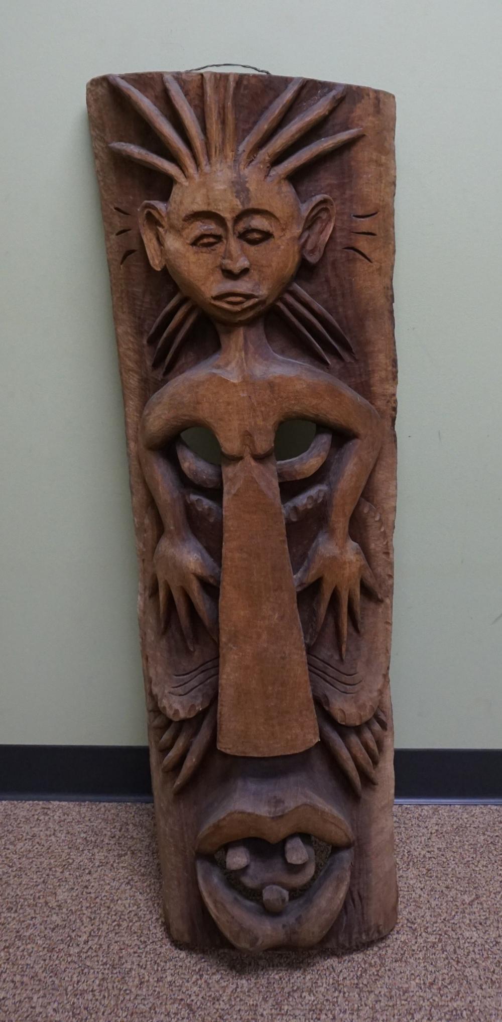 AFRICAN OCEANIC CARVED WOOD FIGURAL 2e65a0