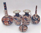 Five Japanese imari vase    19th century