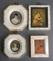 FOUR CONTINENTAL FRAMED PICTURES  2e6a78