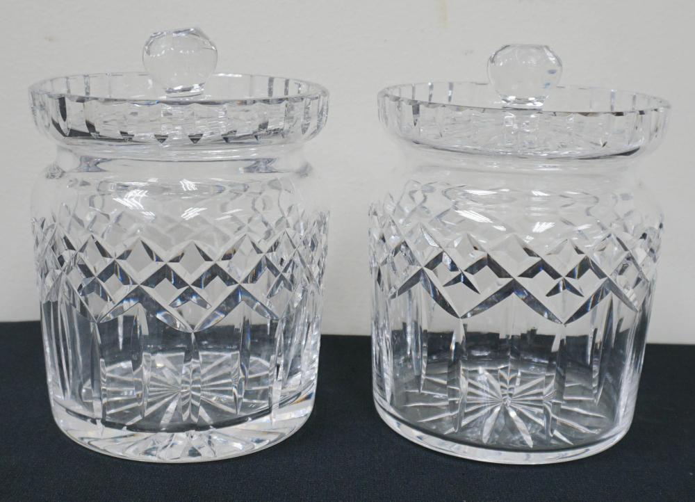 TWO WATERFORD CRYSTAL BISCUIT JARSTwo 2e6b83