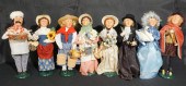 EIGHT BYERS CHOICE FIGURINES OF CAROLERS,