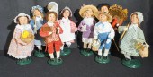 EIGHT BYERS CHOICE CHILD FIGURINES H: