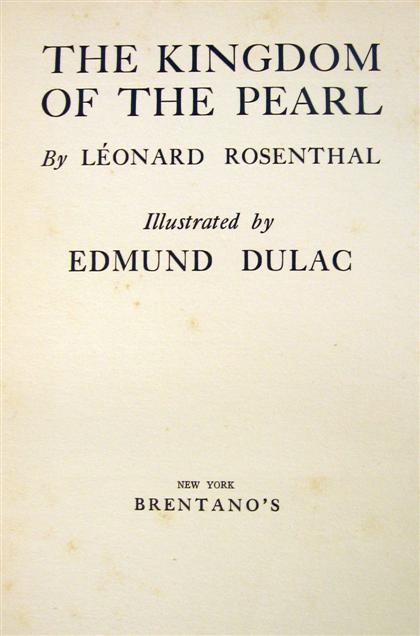 1 vol Dulac Edmund illustrator  4a9ab