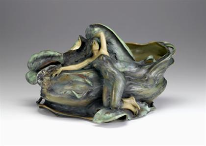 Turn Teplitz Amphora pottery bowl 4a803