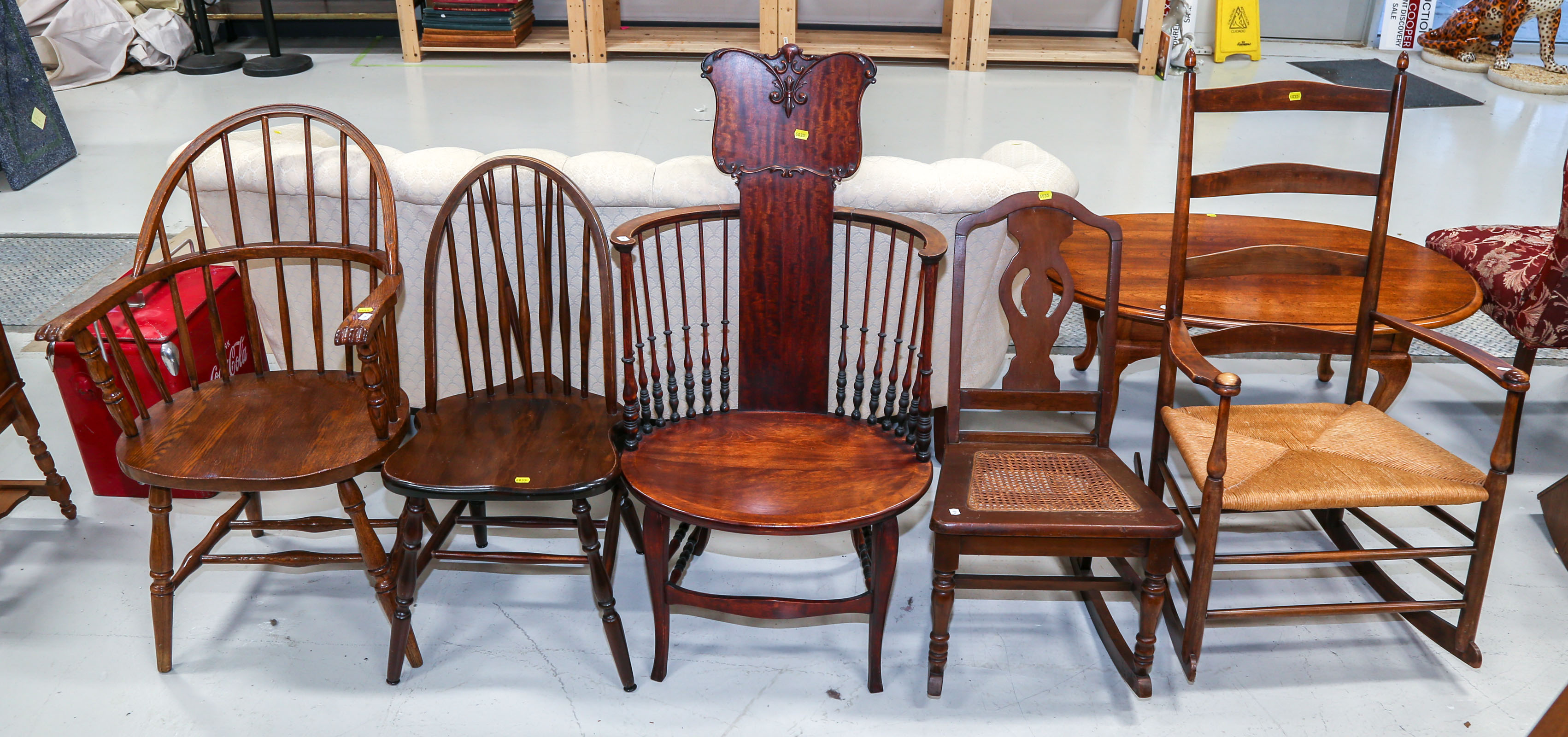 FIVE ASSORTED CHAIRS Including