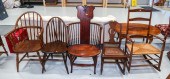 FIVE ASSORTED CHAIRS Including a Shaker