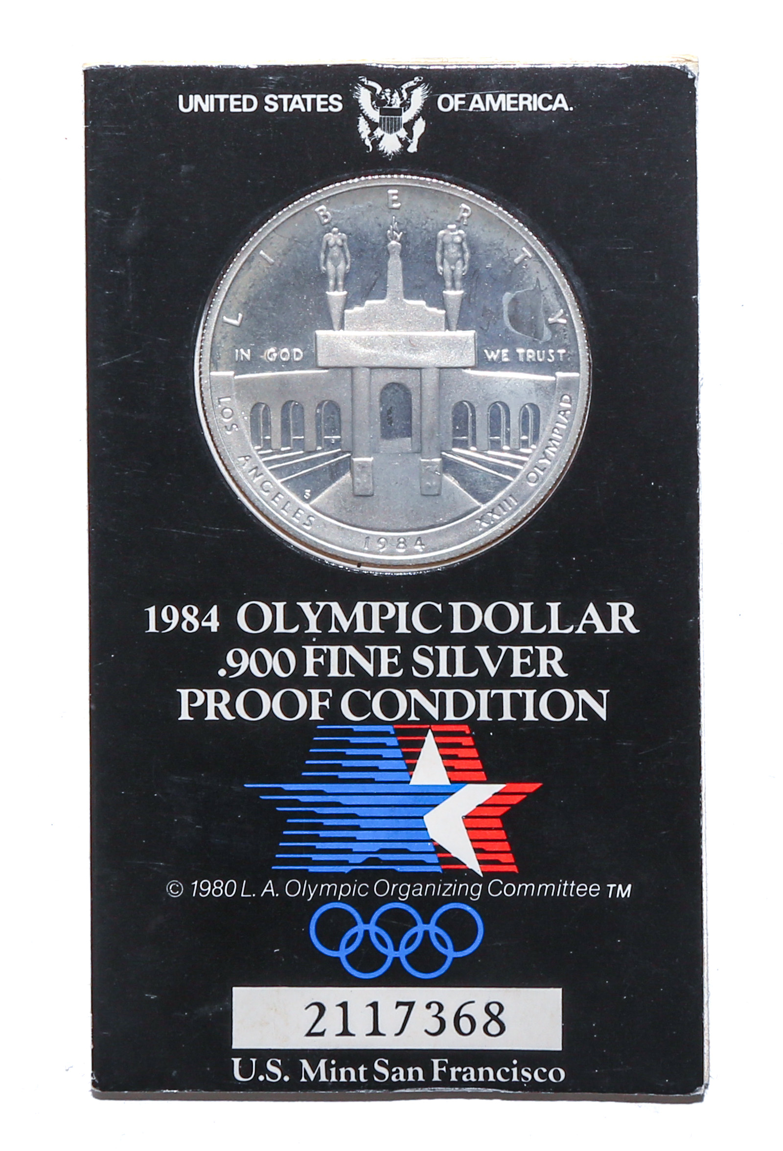 1984 OLYMPIC DOLLAR IN ORIGINAL 2e9246