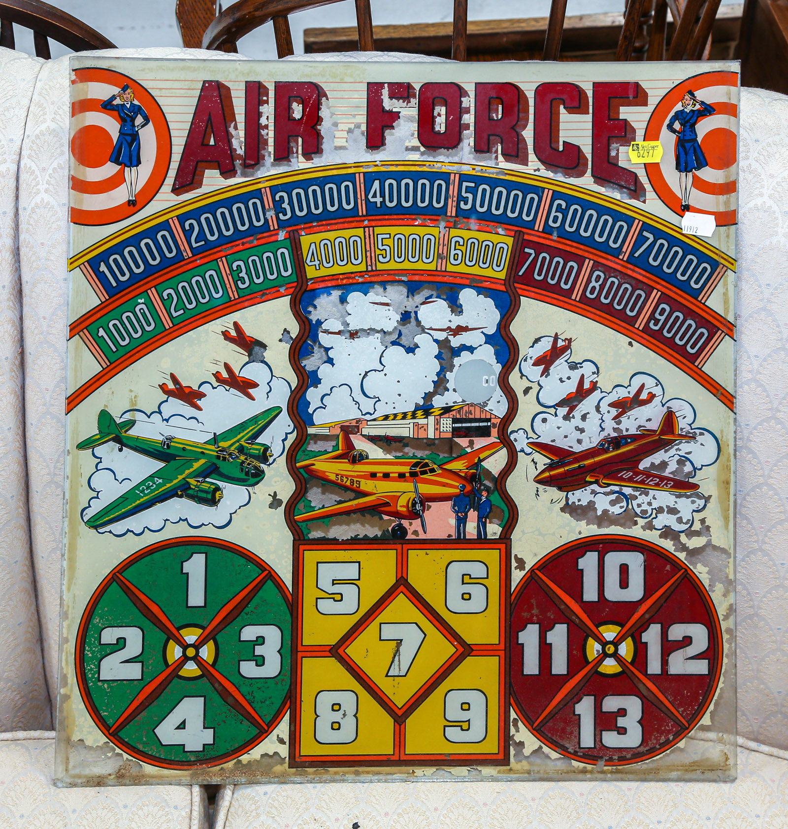 AIR FORCE PINBALL MACHINE GLASS 2e92e9