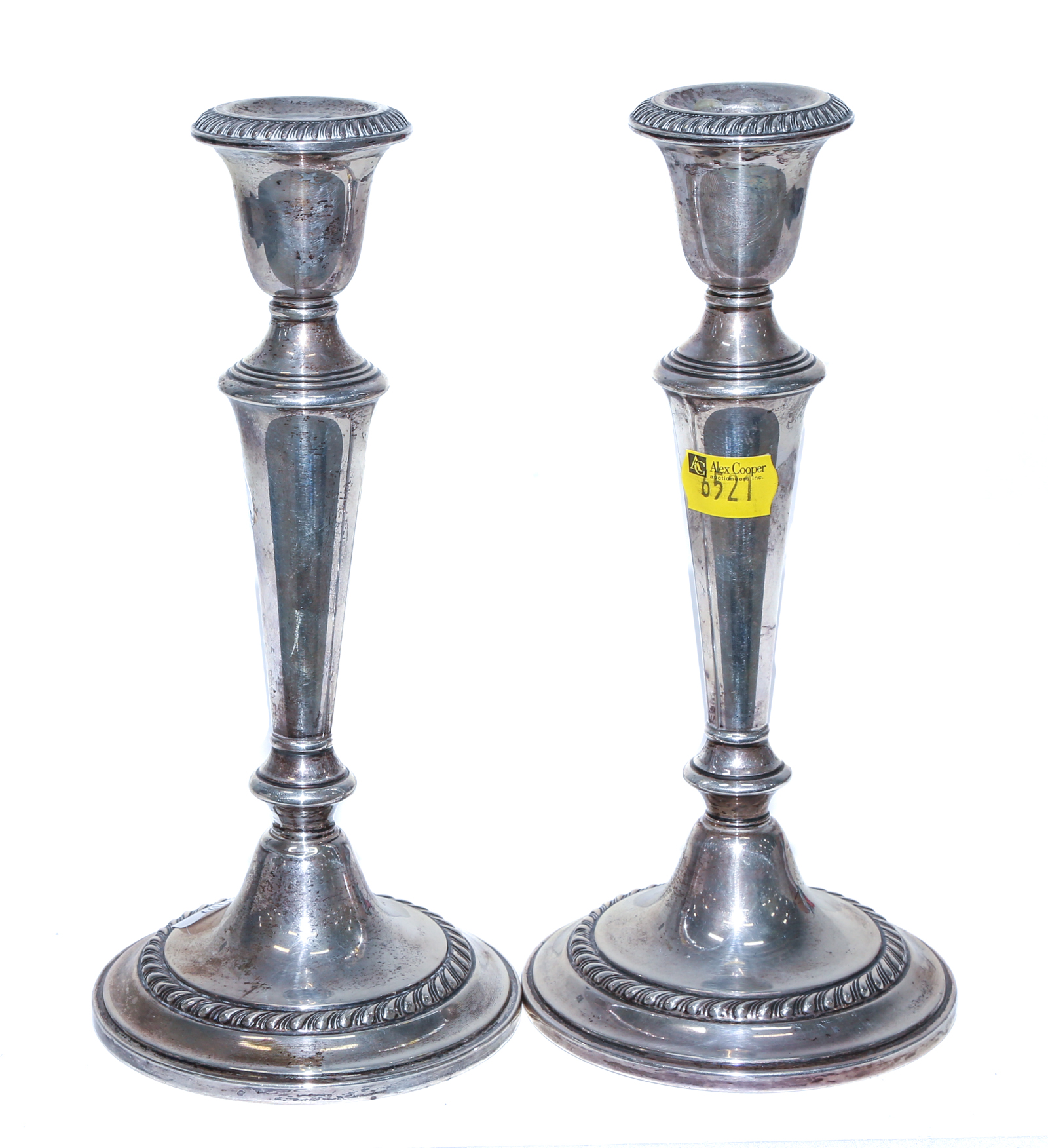 A PAIR OF GORHAM STERLING WEIGHTED 2e93c6