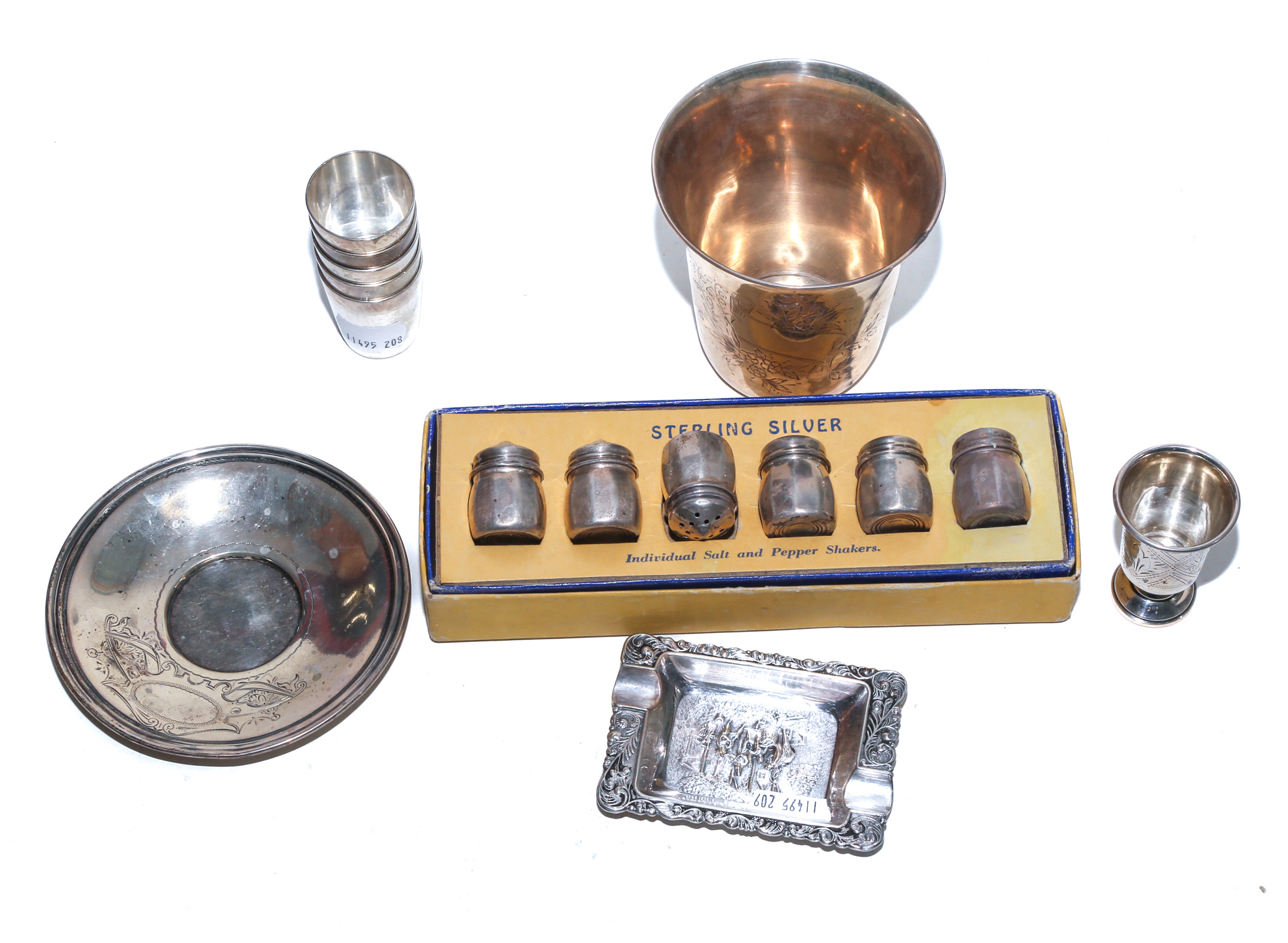 GROUP OF SMALL SILVER TABLE ITEMS 2e9760
