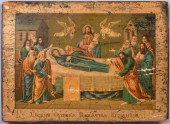 ICON OF THE DORMITION OF THE VIRGIN,