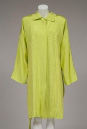Yves Saint Laurent chartreuse rain coat