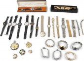 GROUP OF WRIST AND POCKETWATCHES INCLUDING