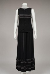 Chanel black rayon jersey outfit   