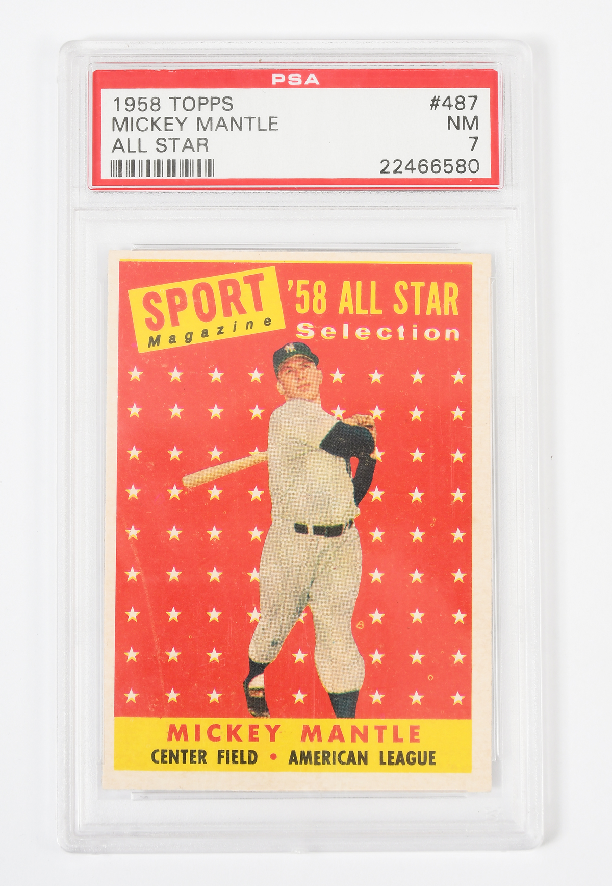 1958 TOPPS MICKEY MANTLE ALL STAR 2ecb65