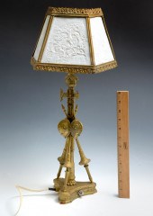 5 PANEL LITHOPHANE FIGURAL LAMP  2ecc55