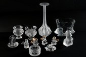 12 PC. FRENCH LALIQUE CRYSTAL COLLECTION: