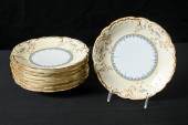 8 PC. FRENCH PORCELAIN PLATES: Set of