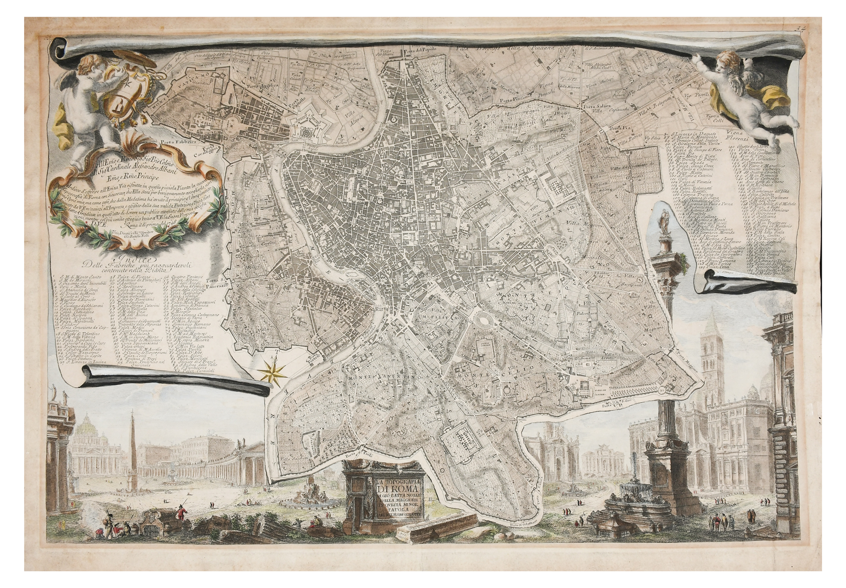 1748 NOLLI PIRANESI MAP OF ROME 2ece1e