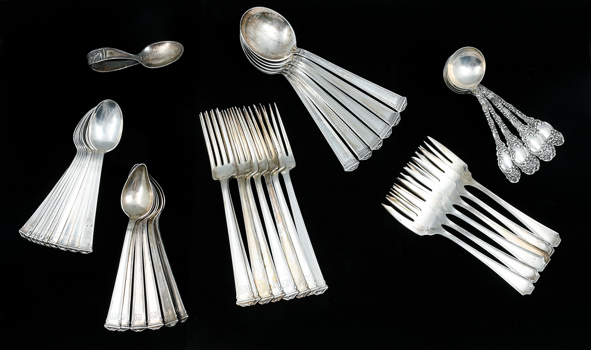 43 PC. MISCELLANEOUS STERLING SILVER