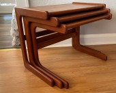 MID-CENTURY MODERN NESTING TABLES BY