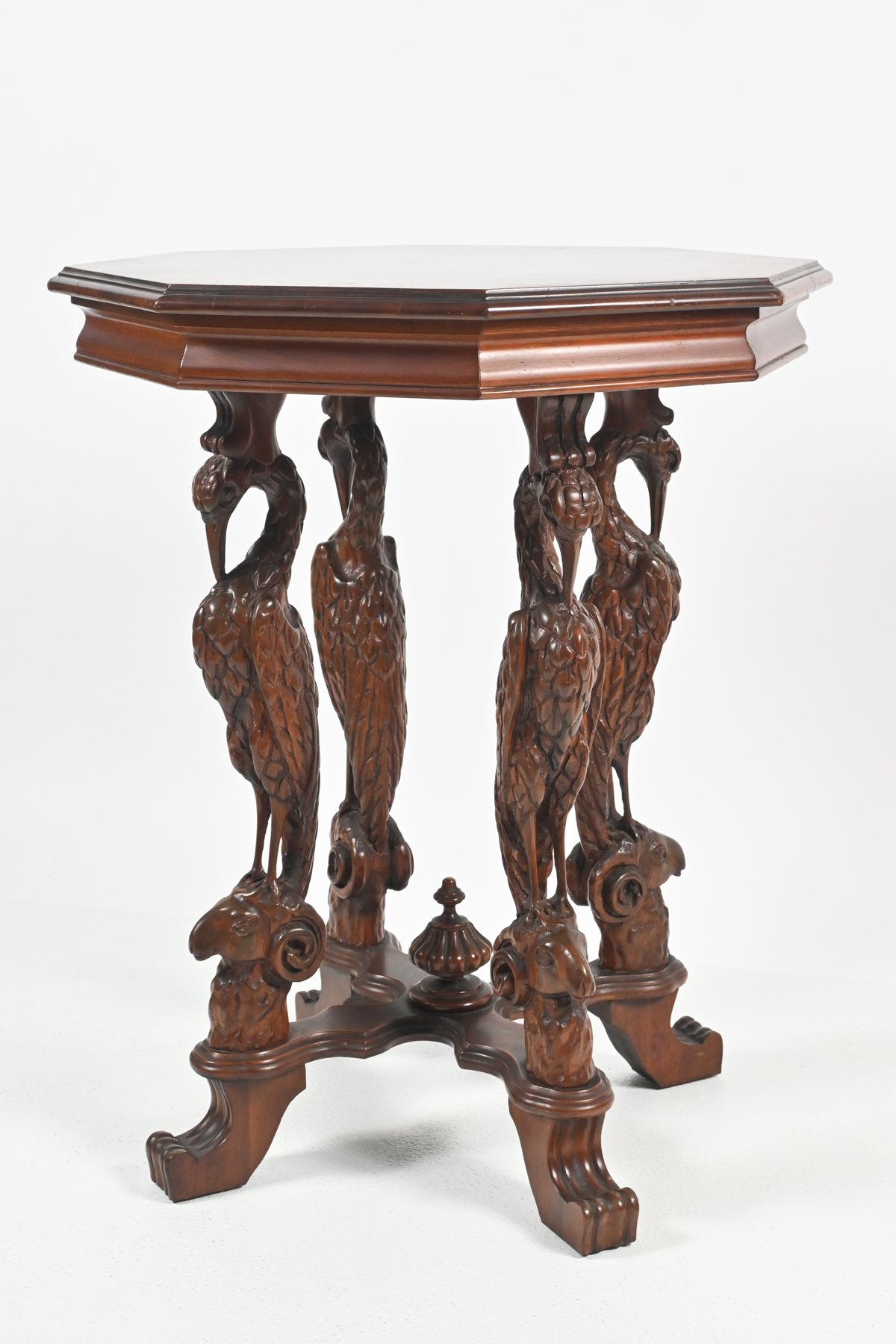 STORK RAM CARVED LAMP TABLE This 2ed448