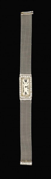 Ladys platinum wristwatch, J.E. Caldwell