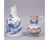 Japanese blue and white pitcher with