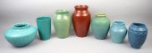 GROUP OF AMERICAN ART POTTERY VASES,