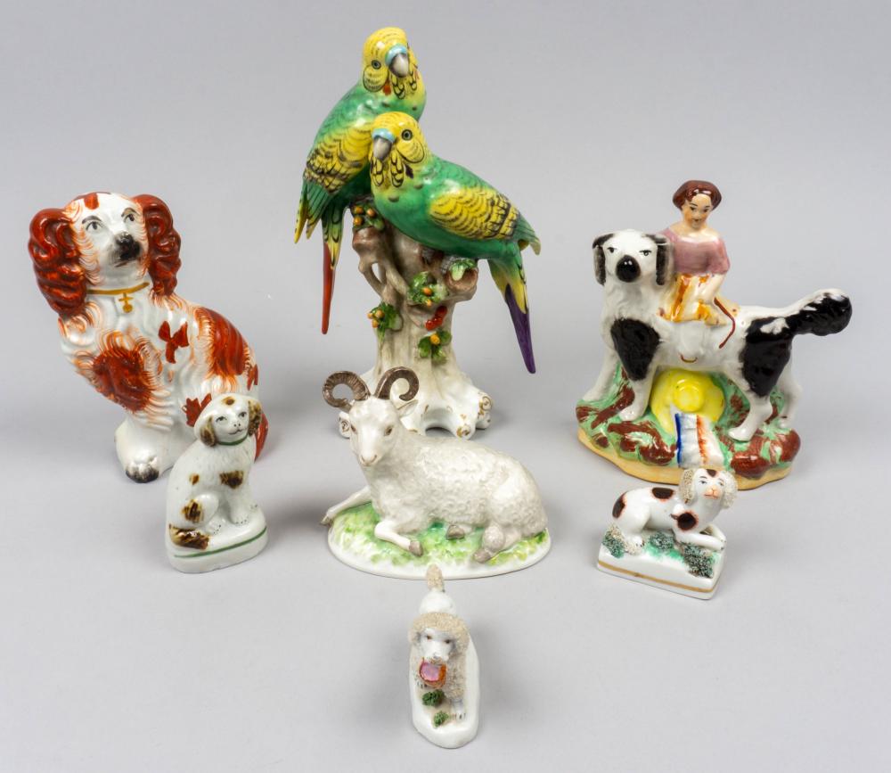 GROUP OF GERMAN PORCELAIN AND ENGLISH 2ebf2a