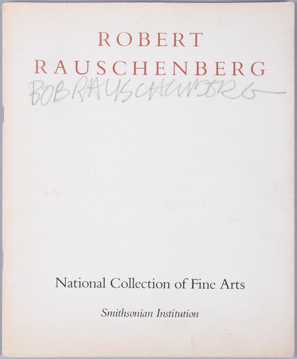 ROBERT RAUSCHENBERG AUTOGRAPHED 2ebfd1