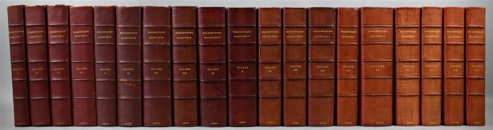 19 LEATHER BOUND VOLUMES OF THE 2ec00d