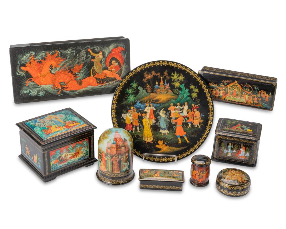 A COLLECTION OF RUSSIAN PALEKH 2ee855