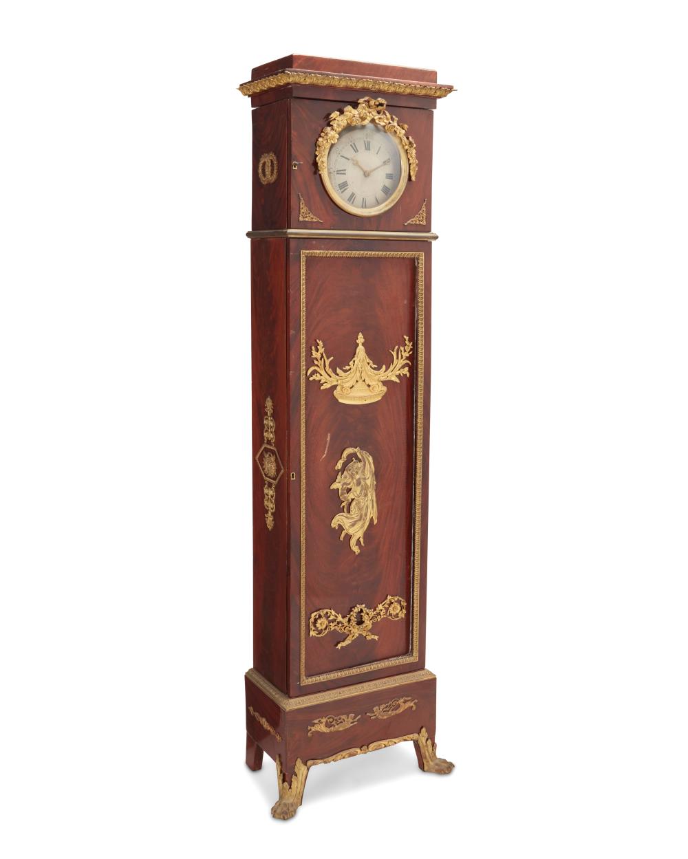 A FRENCH EMPIRE-STYLE TALL CASE
